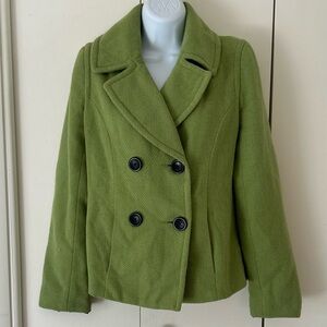 Merona Short double breasted jacket pockets S